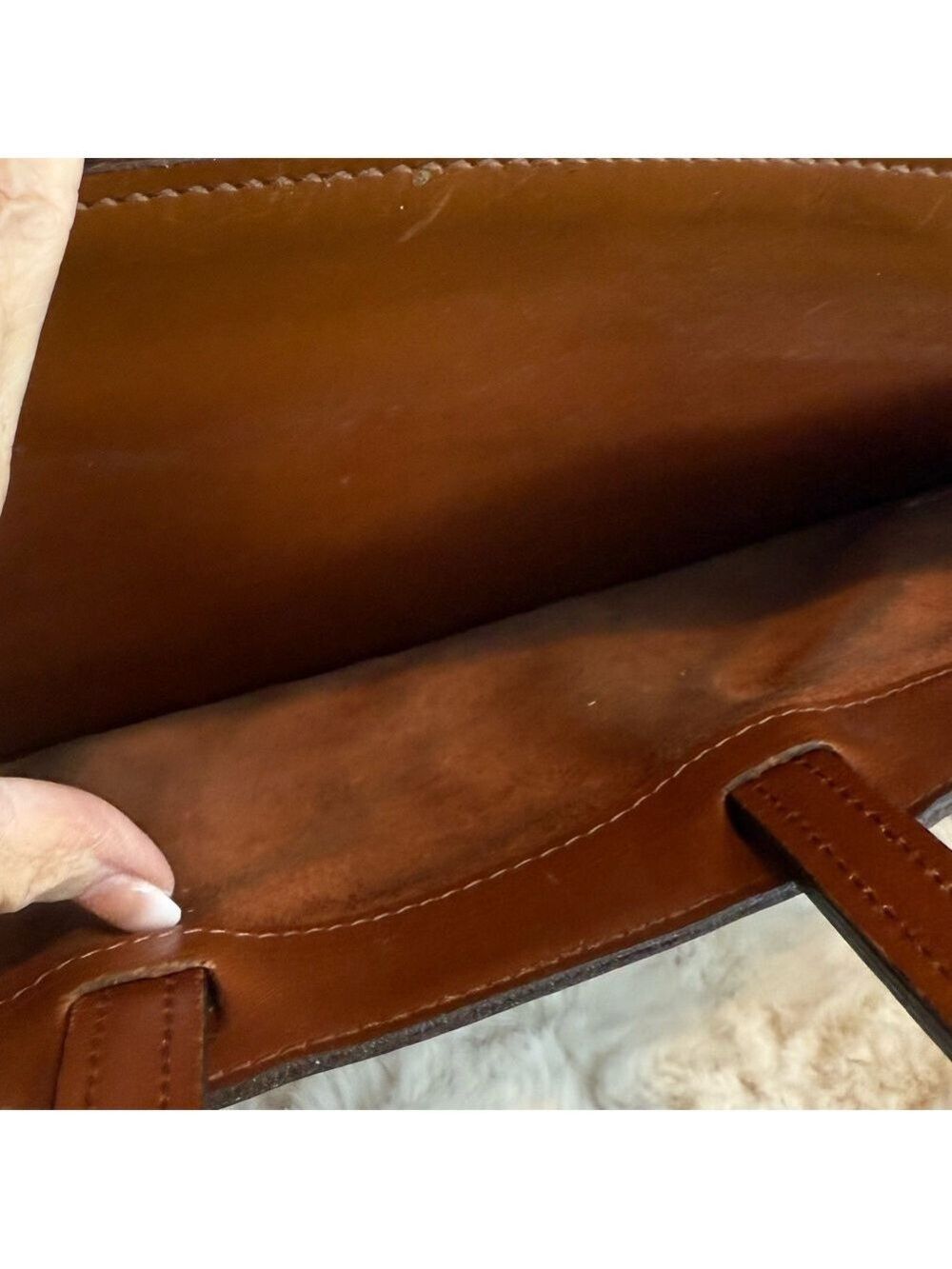 HARTMANN VINTAGE PORTFOLIO LEATHER EXECUTIVE STRUCTURED BRIEFCASE - Picture 8 of 14